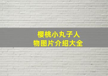 樱桃小丸子人物图片介绍大全