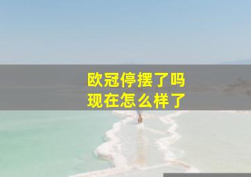 欧冠停摆了吗现在怎么样了