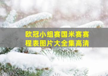 欧冠小组赛国米赛赛程表图片大全集高清