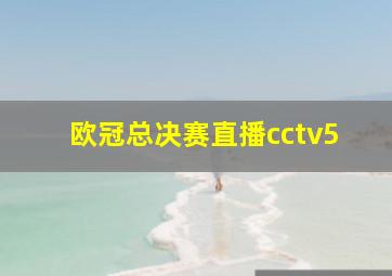 欧冠总决赛直播cctv5