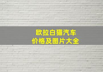 欧拉白猫汽车价格及图片大全