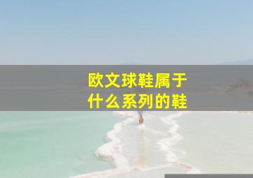 欧文球鞋属于什么系列的鞋