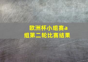 欧洲杯小组赛a组第二轮比赛结果