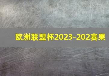 欧洲联盟杯2023-202赛果