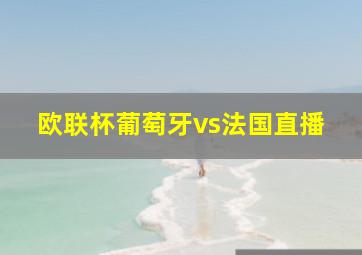 欧联杯葡萄牙vs法国直播