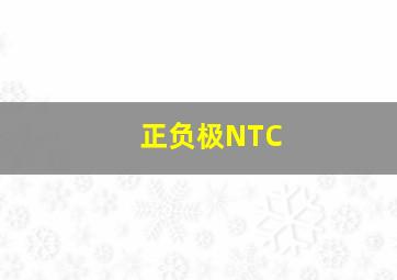 正负极NTC