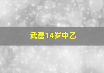 武磊14岁中乙