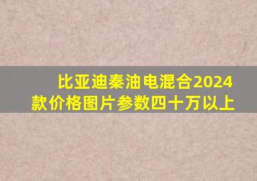 比亚迪秦油电混合2024款价格图片参数四十万以上