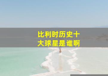 比利时历史十大球星是谁啊