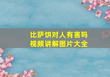 比萨饼对人有害吗视频讲解图片大全