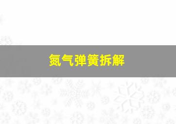 氮气弹簧拆解