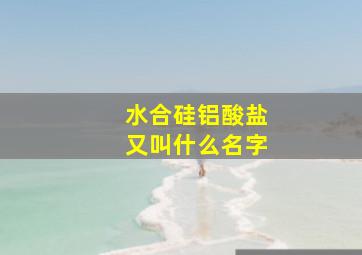 水合硅铝酸盐又叫什么名字