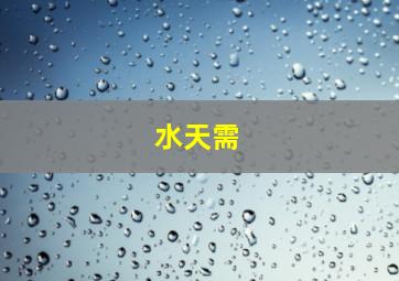 水天需