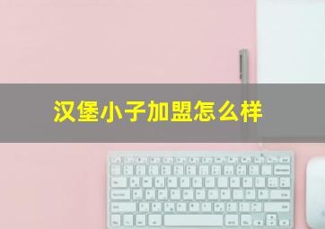 汉堡小子加盟怎么样