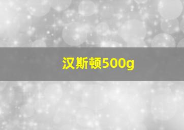 汉斯顿500g