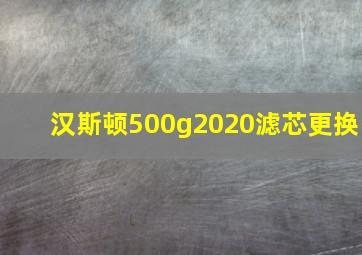 汉斯顿500g2020滤芯更换