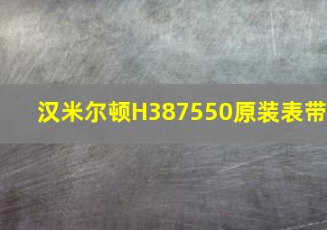 汉米尔顿H387550原装表带