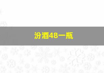 汾酒48一瓶