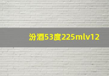 汾酒53度225mlv12