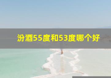 汾酒55度和53度哪个好