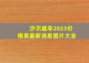 沙尔威辛2023价格表最新消息图片大全