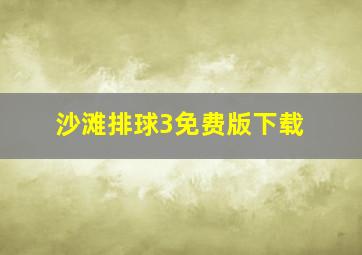 沙滩排球3免费版下载