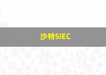 沙特SIEC