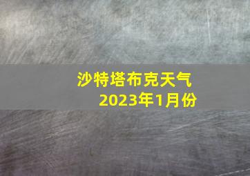 沙特塔布克天气2023年1月份