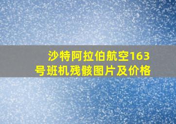 沙特阿拉伯航空163号班机残骸图片及价格