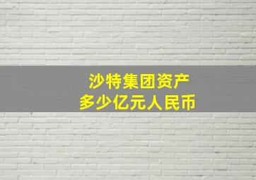 沙特集团资产多少亿元人民币