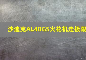 沙迪克AL40GS火花机走极限