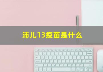 沛儿13疫苗是什么