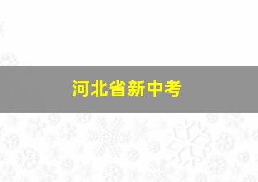 河北省新中考