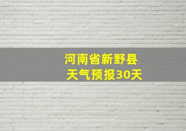 河南省新野县天气预报30天