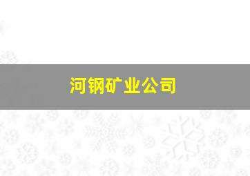 河钢矿业公司