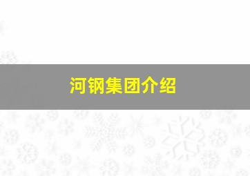 河钢集团介绍