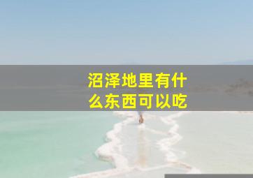 沼泽地里有什么东西可以吃