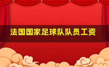 法国国家足球队队员工资