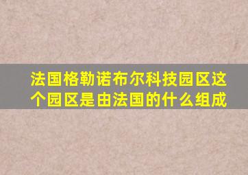 法国格勒诺布尔科技园区这个园区是由法国的什么组成