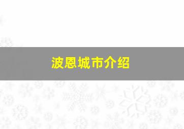 波恩城市介绍