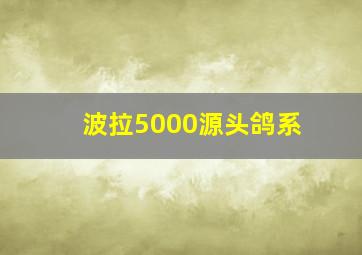 波拉5000源头鸽系