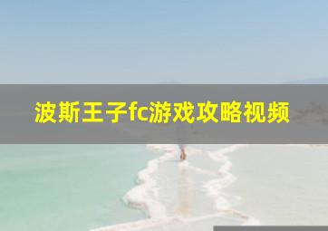 波斯王子fc游戏攻略视频