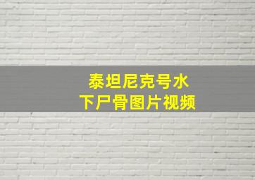 泰坦尼克号水下尸骨图片视频