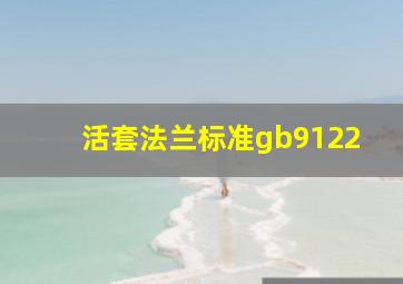 活套法兰标准gb9122