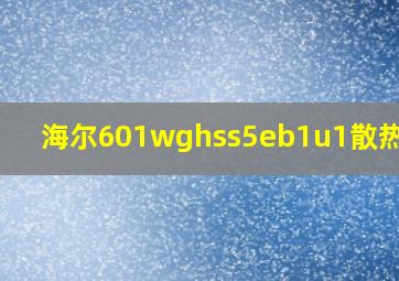 海尔601wghss5eb1u1散热方式