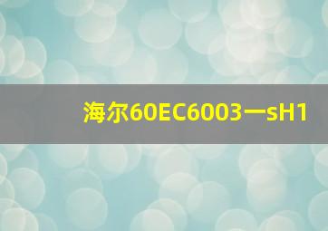 海尔60EC6003一sH1