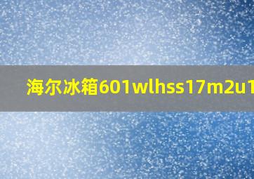 海尔冰箱601wlhss17m2u1讲解