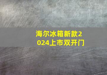 海尔冰箱新款2024上市双开门