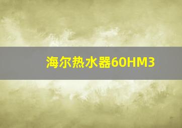 海尔热水器60HM3