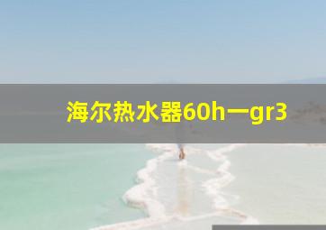 海尔热水器60h一gr3